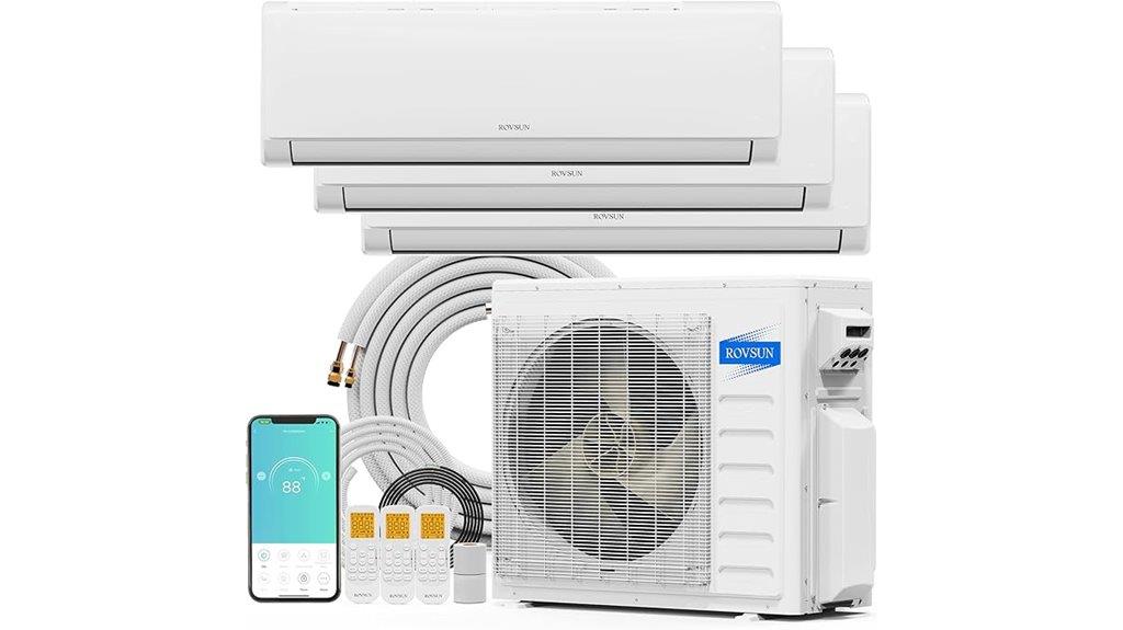 three zone wifi mini split