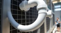 top condensate drain line options