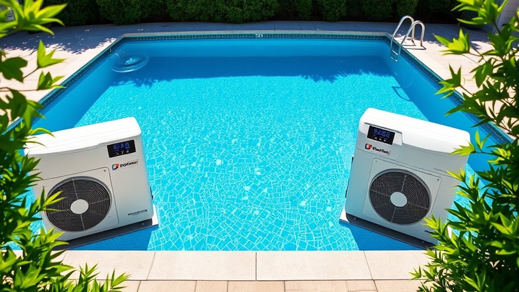 top pool heating devices