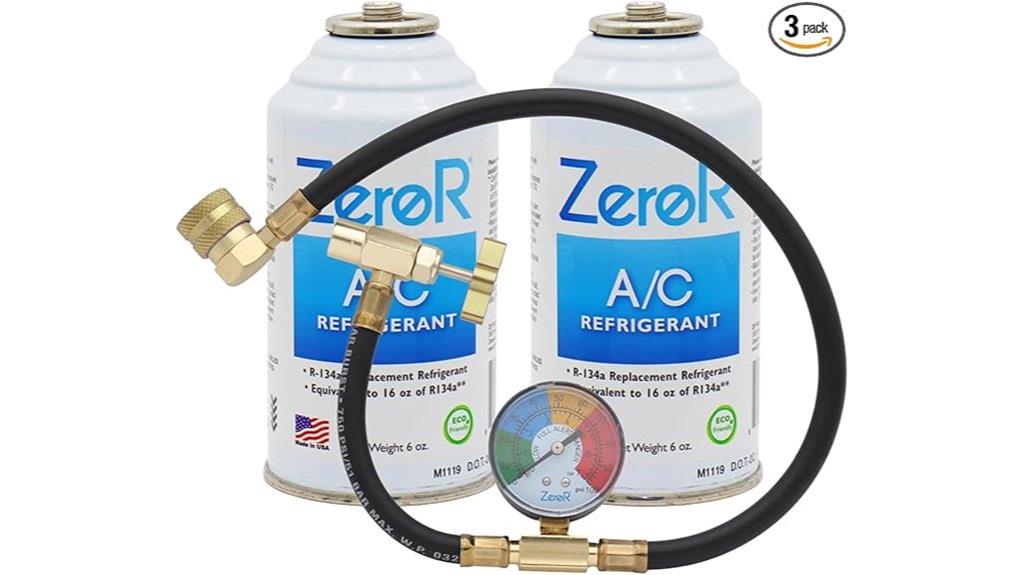 two cans r134a refrigerant