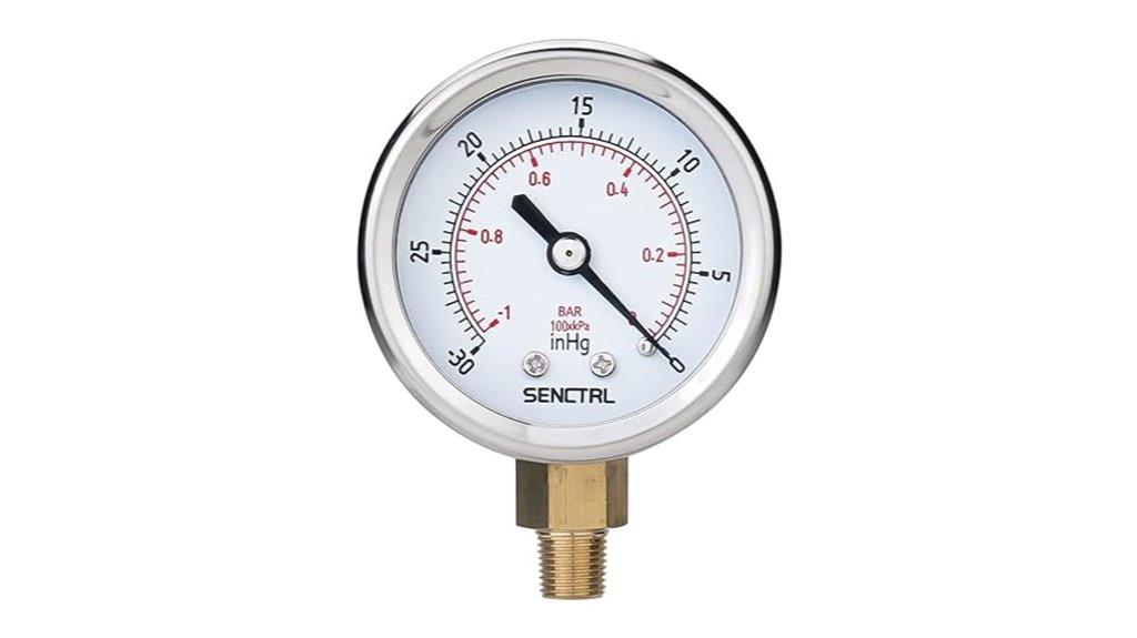 vacuum gauge with dual dials
