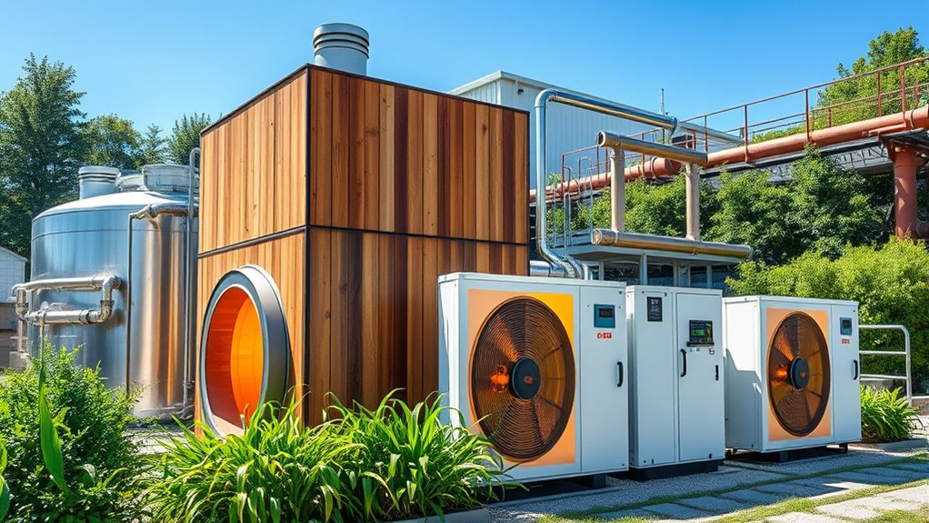 hybrid biomass heat pump applications