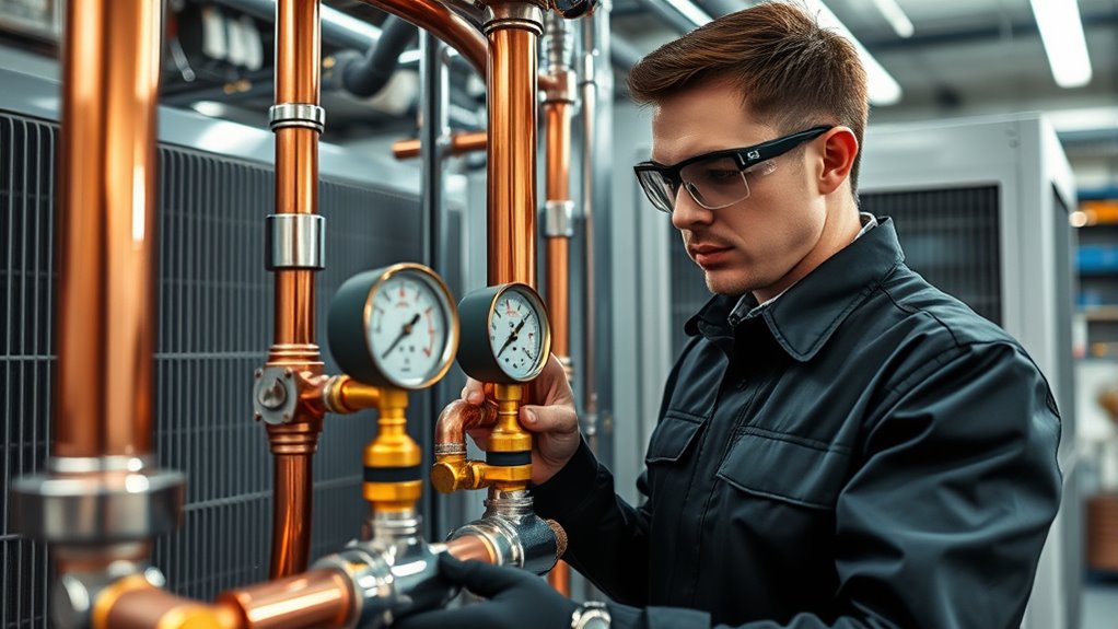inspect refrigerant piping integrity