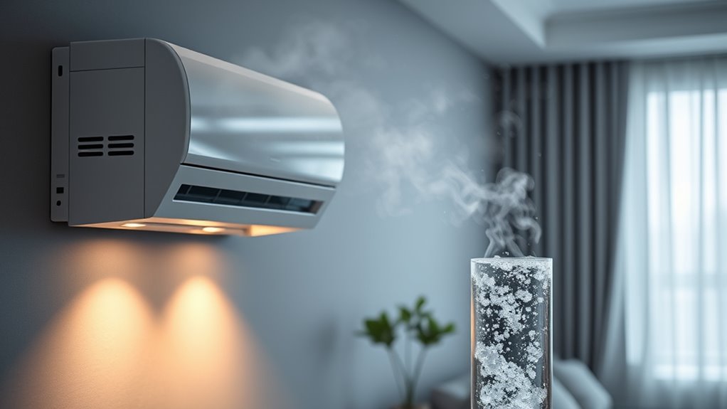 moisture removal via refrigerant