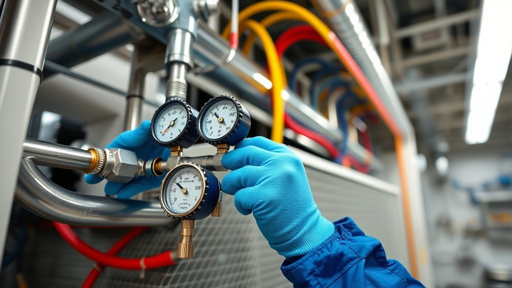 monitor refrigerant levels regularly