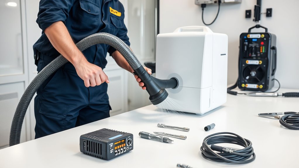 prepare equipment and workspace