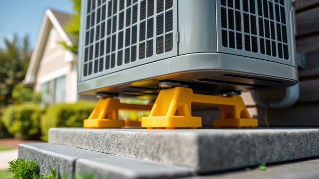 reduce heat pump vibrations