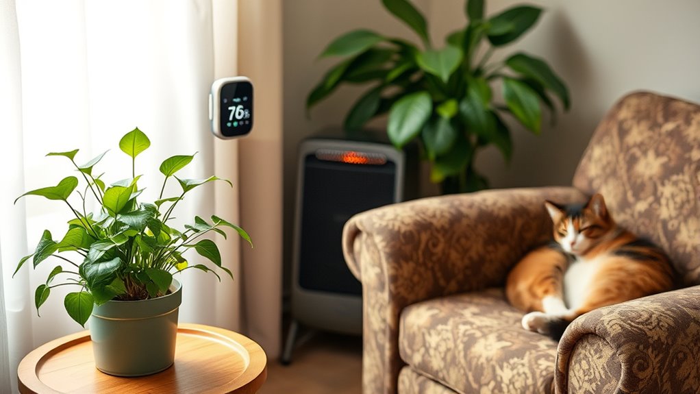 balance indoor humidity and lighting