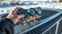 diagnosing heat pump refrigerant