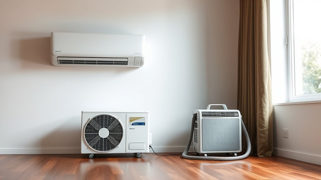 heat pump vs portable ac