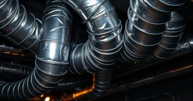 reducing duct heat loss