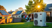 solar community heat pumps
