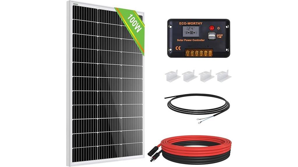 100w rv solar kit