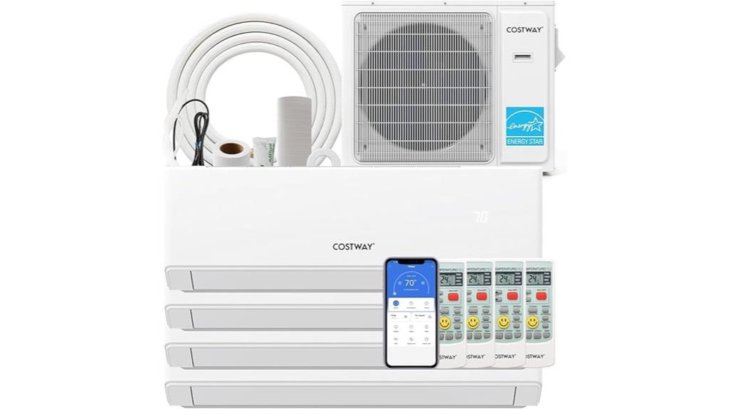 36 000 btu quad zone