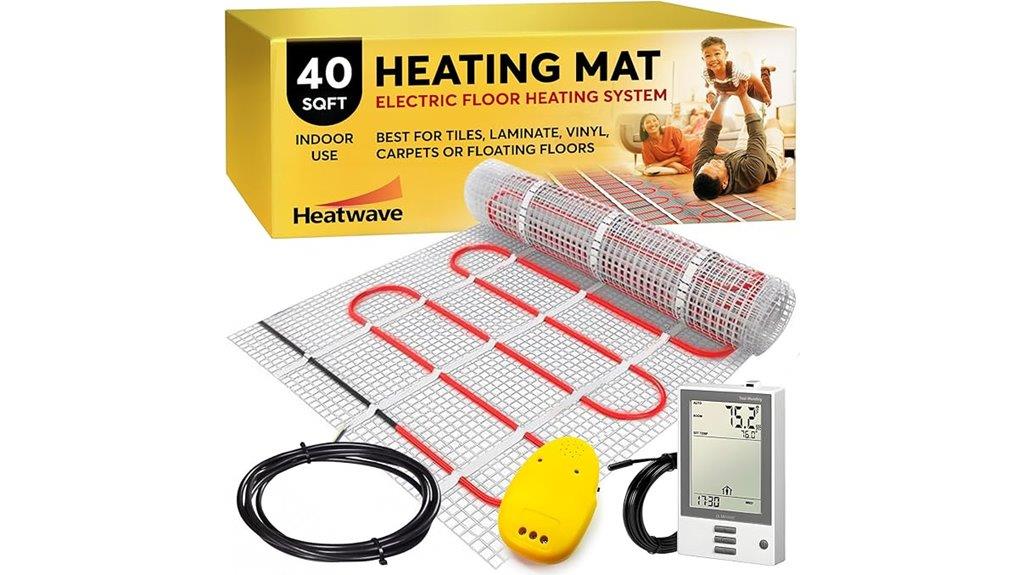 40 sqft electric tile heating