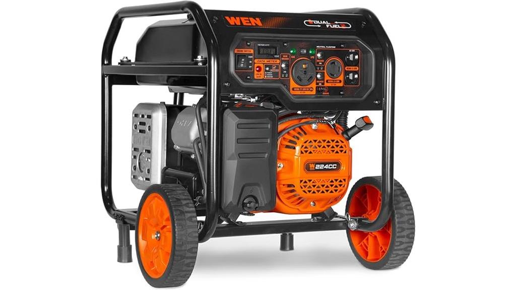 5600 watt dual fuel generator