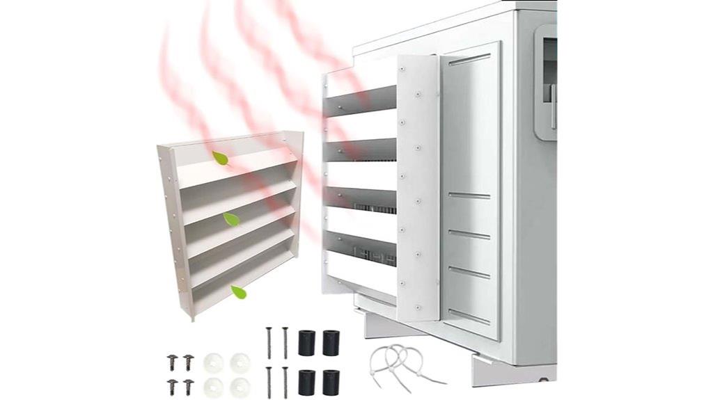 air conditioner outlet baffle