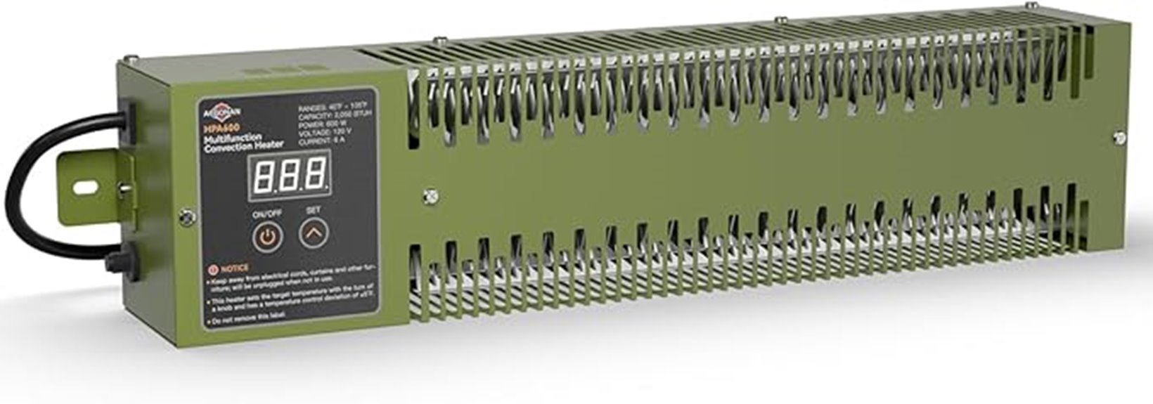 army green electric heater