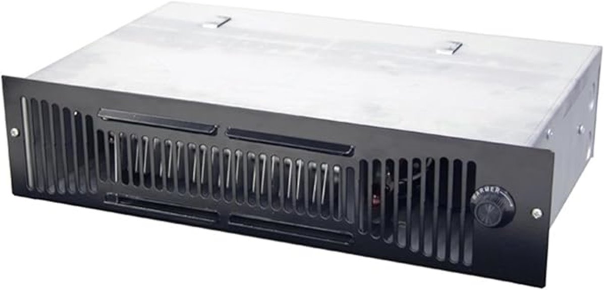 compact basement toe heater