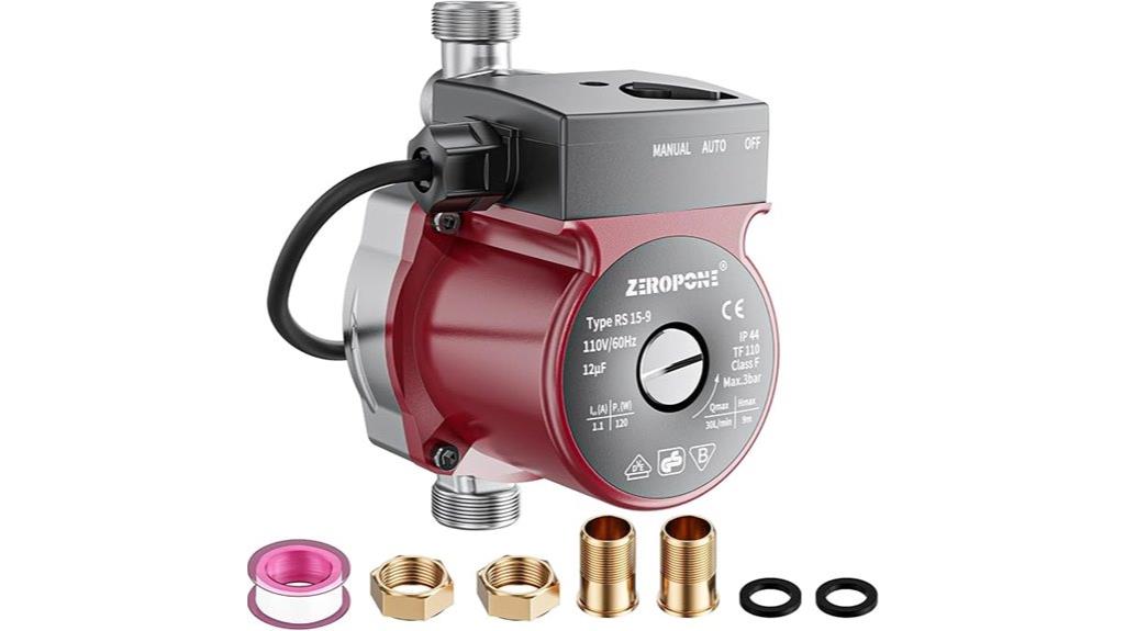 dual control hot water pump
