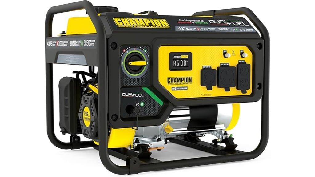 dual fuel portable generator