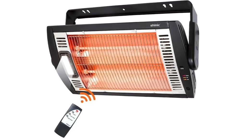 electric garage heater remote