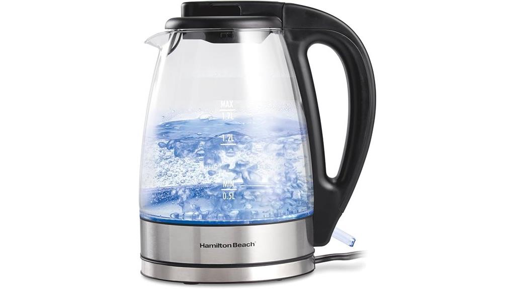 electric kettle with led
