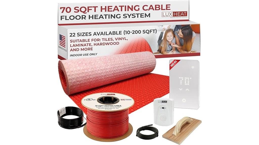 electric radiant floor heating