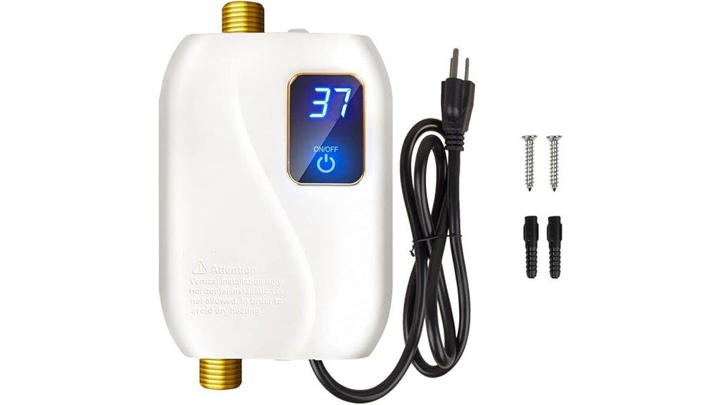 electric tankless water heater