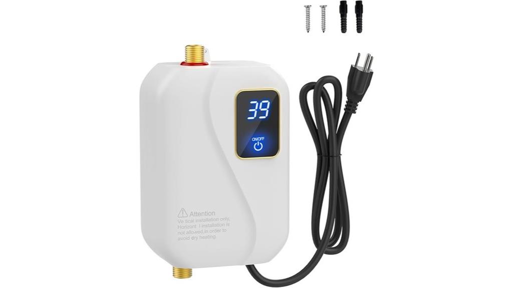 electric tankless water heater