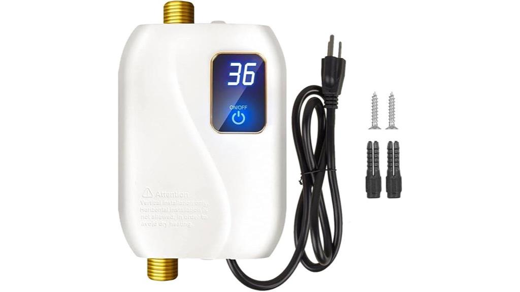 electric tankless water heater