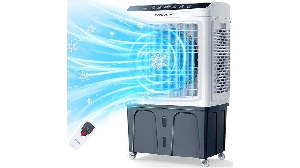 evaporative cooler with remote