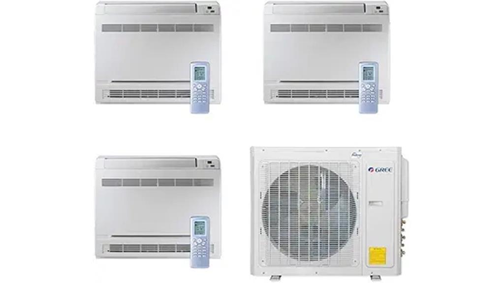 gree tri zone floor ac