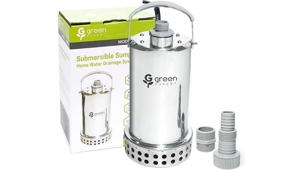 green 1hp submersible pump