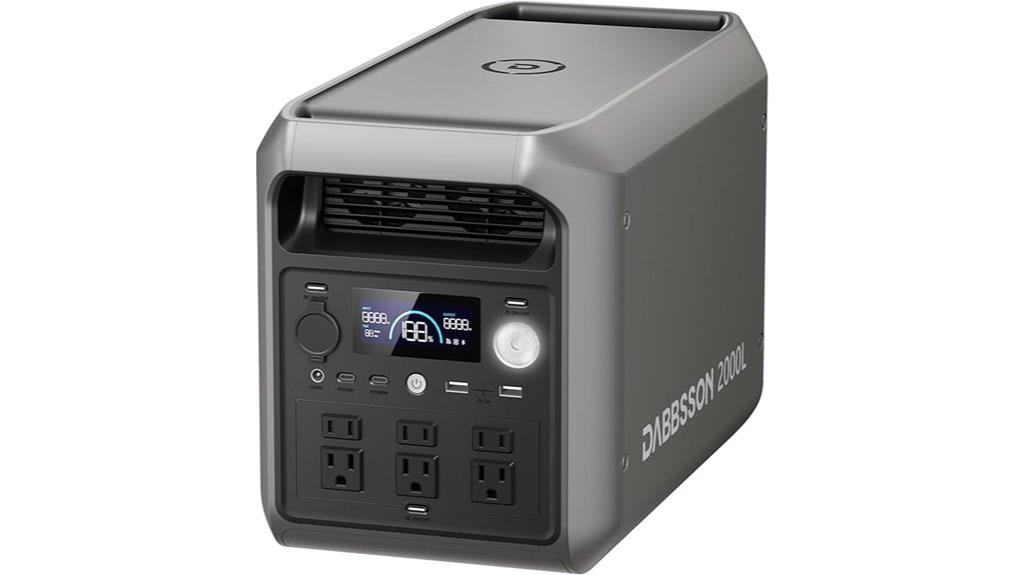 high capacity portable solar generator