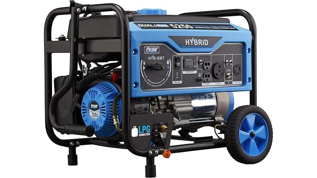 high power dual fuel generator