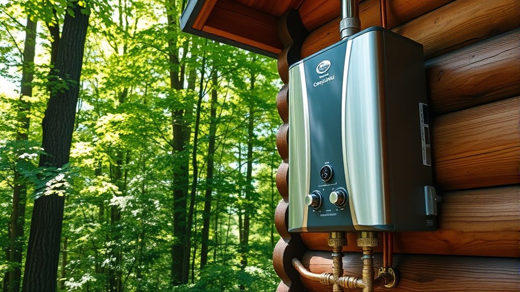 key off grid water heater factors