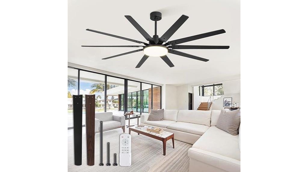 large black outdoor fan
