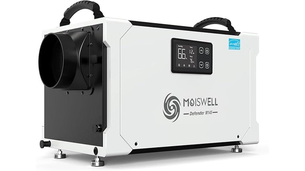 large capacity dehumidifier with drain