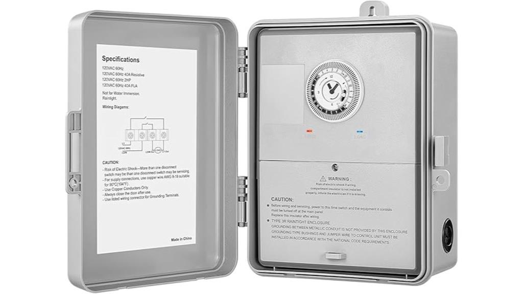 mechanical pool timer 40 amp