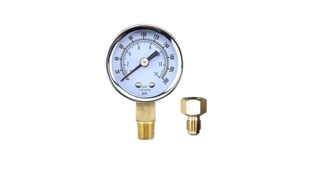 oil burner pump pressure gauge