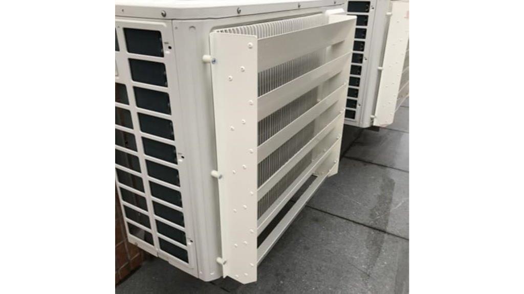 outdoor ac cover with wind deflector