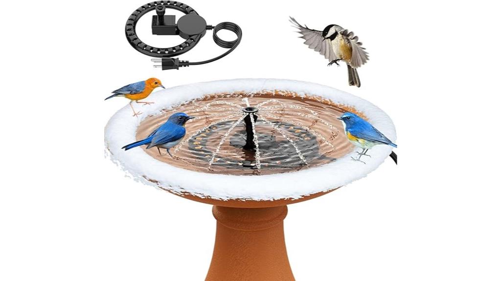 outdoor bird bath heater