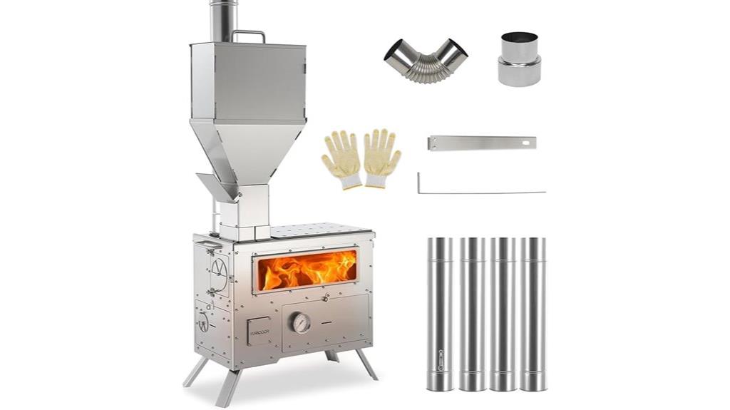 outdoor camping wood stove