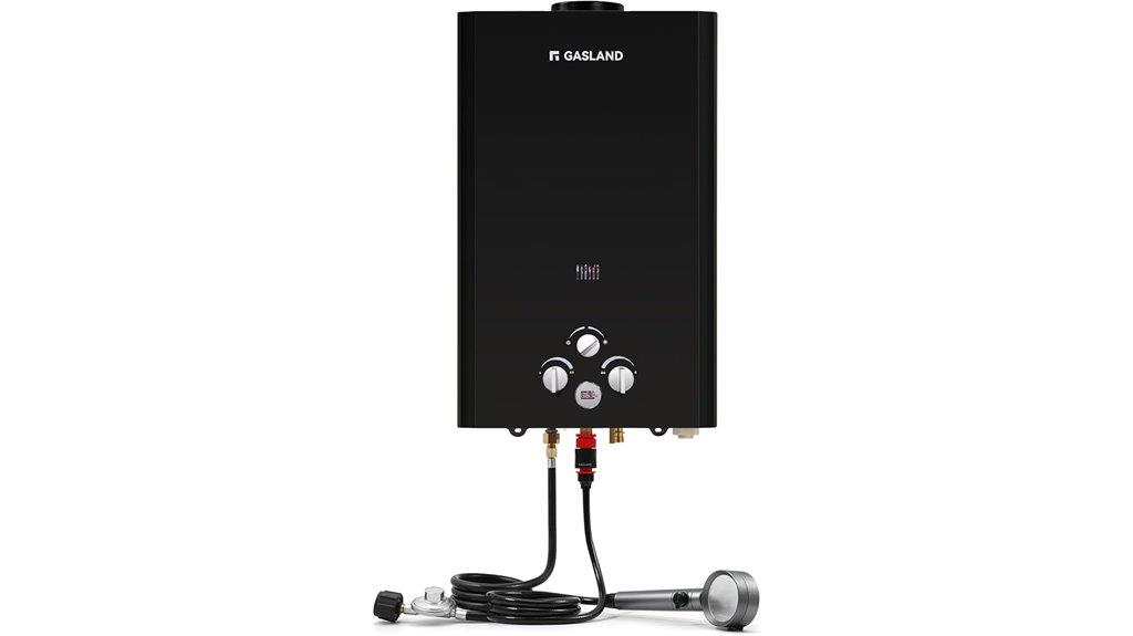 outdoor propane tankless heater