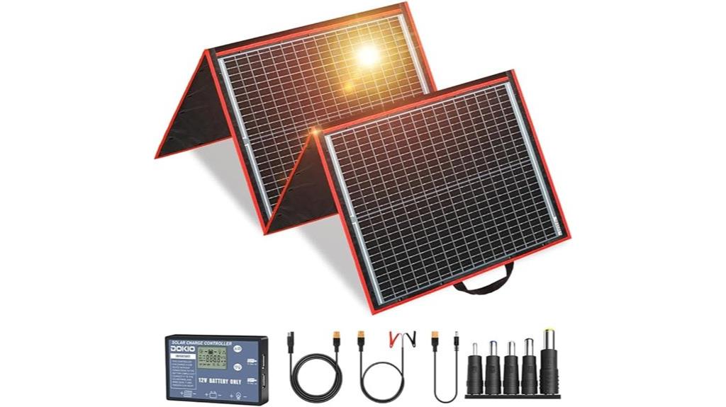 portable 150w foldable solar panel