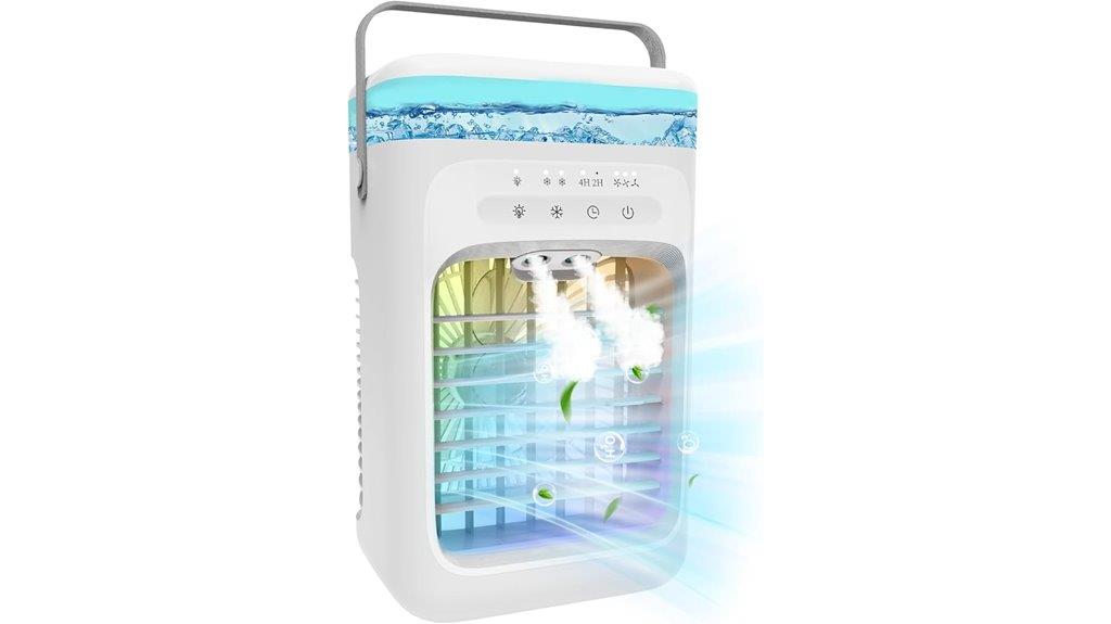 portable ac with led