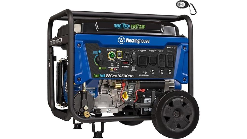 portable dual fuel generator