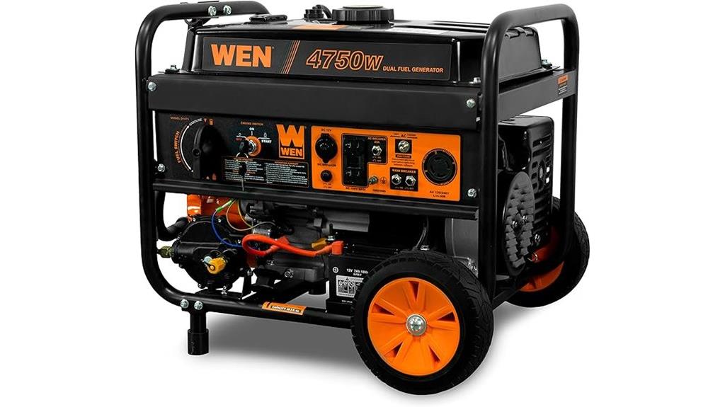 portable dual fuel generator