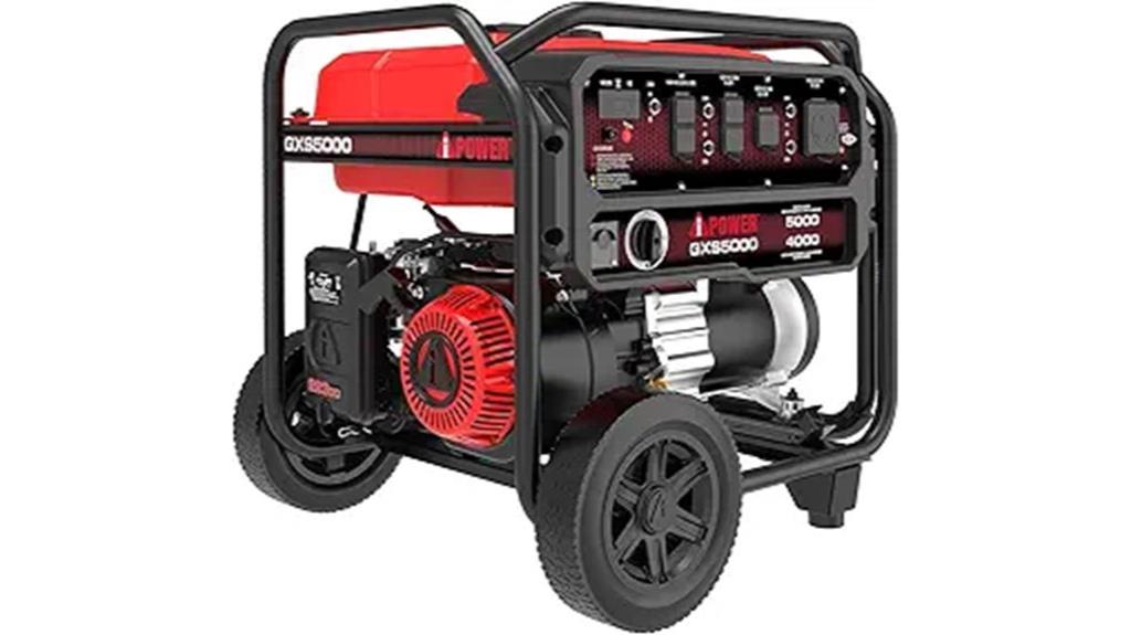 portable gas generator with co shutdown